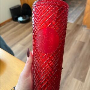 Starbucks 2021 Winter Holiday Red Jeweled Tumbler